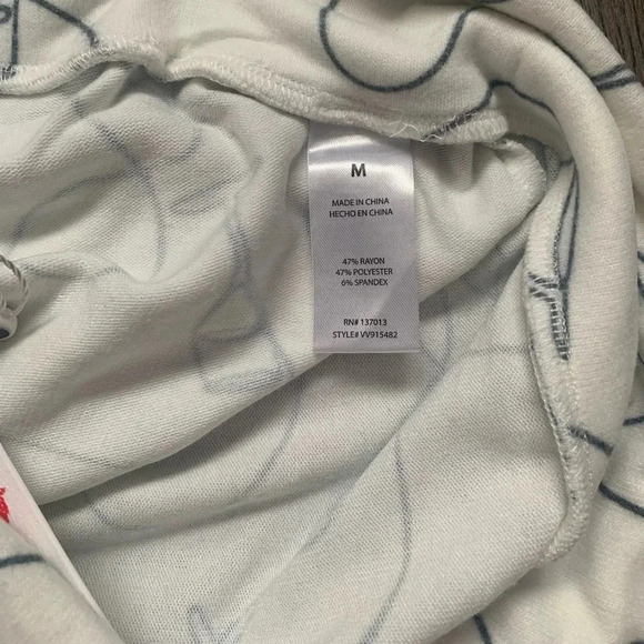 Wildfox Popping Bottles Flared Lounge Sweatpants - Size M - Vanilla - NWT - Picture 10 of 13